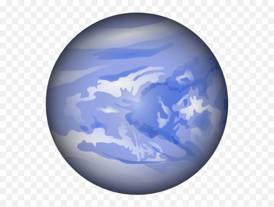 Alien Planet Clipart Image - Neptune Clipart Emoji,Blue Circle And Alien Emoji