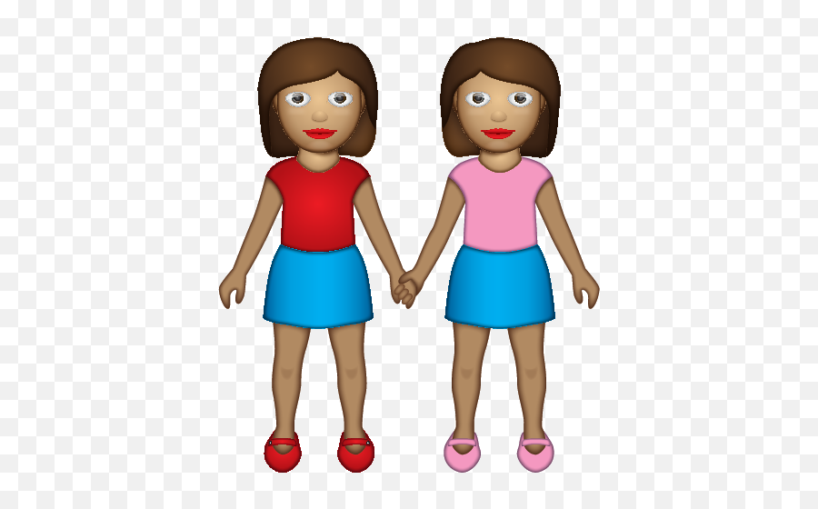 Women Holding Hands - Cartoon Emoji,Couple Holding Hands Emoji