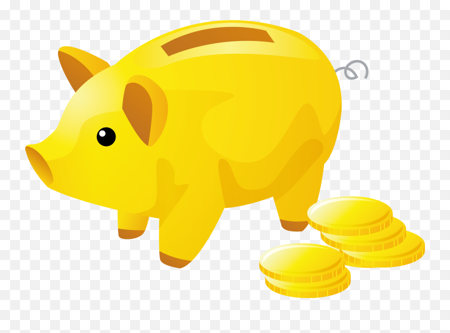 Piggy Bank Png - Yellow Piggy Bank Png Emoji,Pig Money Emoji