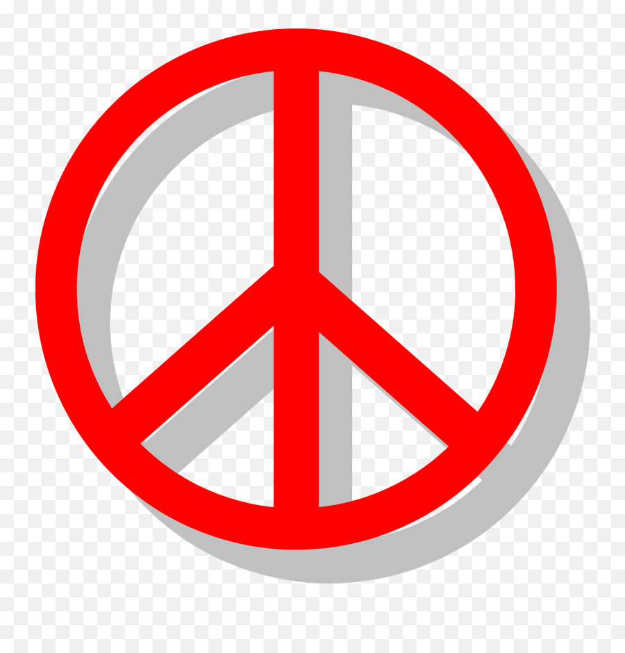 Peace Sign Red Symbols Love - Sushiro Emoji,Facebook Emoticons Peace Sign