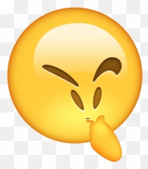 Emoji Hmm Límmiðar fyrir símskeyti - Clip Art