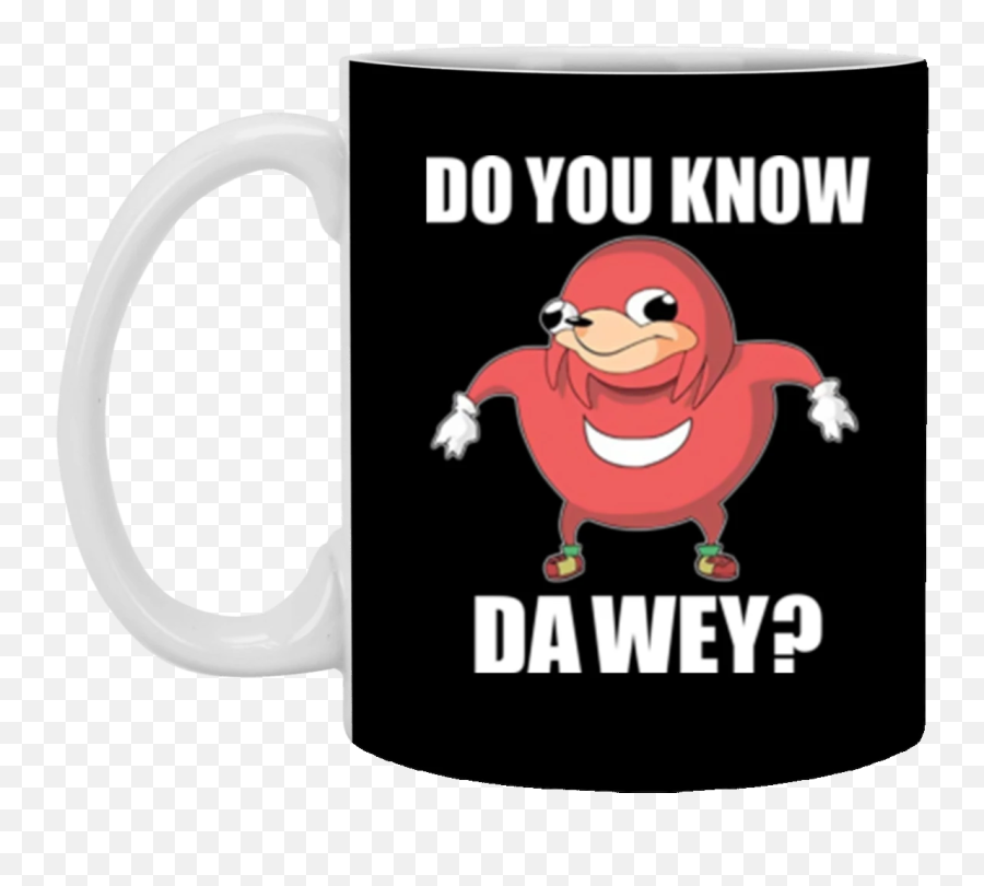 Funny Meme Mug Coffee Mug - Do You Know The Way Meme Emoji,Uganda Knuckles Emoji