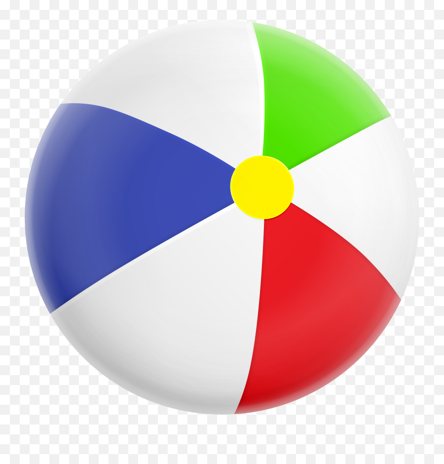 Clip Art - Beach Ball Transparent Clip Art Png Image Png Emoji,Flag Tennis Ball Emoji