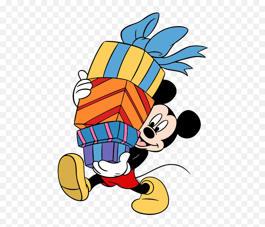 Today1580763863 Gift Clipart Png Characters Here - Mickey Mouse With Gift Emoji,Emoji Birthday Presents