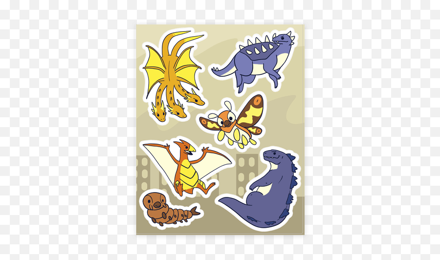 Sheets - Godzilla And Friends Emoji,Godzilla Emoji