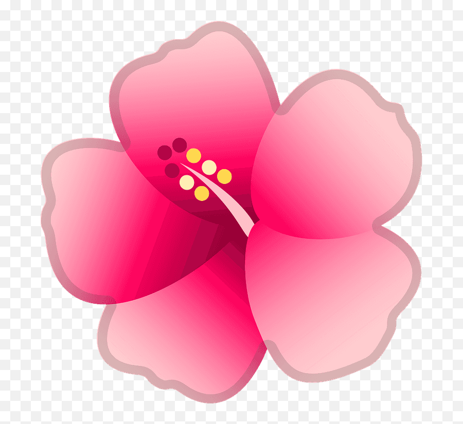 Hibiscus Emoji Clipart - Emoji,Rosette Emoji