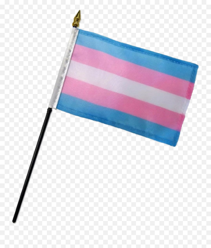 Lgbt Trans Flag Pole Sticker - Trans Flag On Stick Emoji,Trans Flag Emoji
