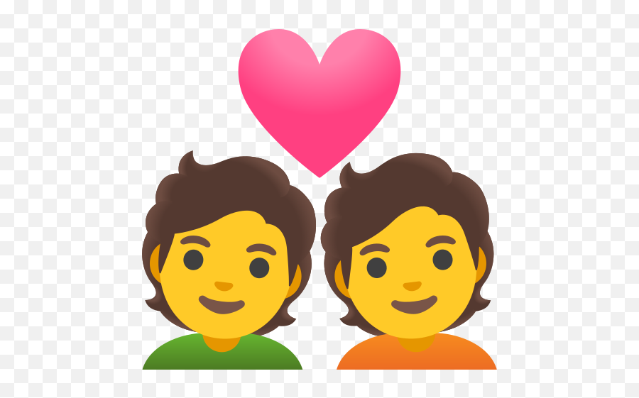 Couple With Heart Emoji - Emojis Couple With Heart Google,Emojis Heart