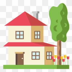 House With Garden Emoji Clipart - We Are Moving To Georgia