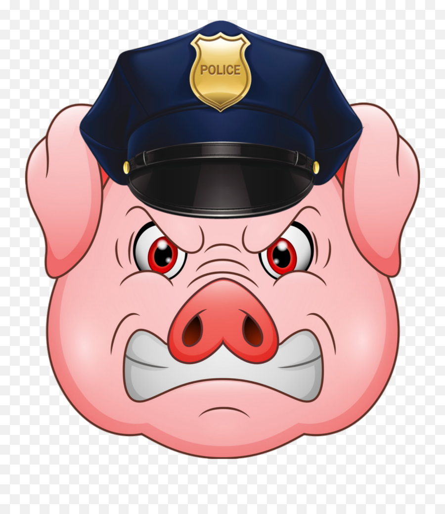 Police Policeman Sticker By Hustle101 Online - Pig Head Clipart Emoji,Policeman Emoji