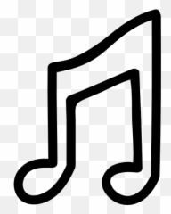 Music Note Symbol Drawing - Drawn Png Emoji