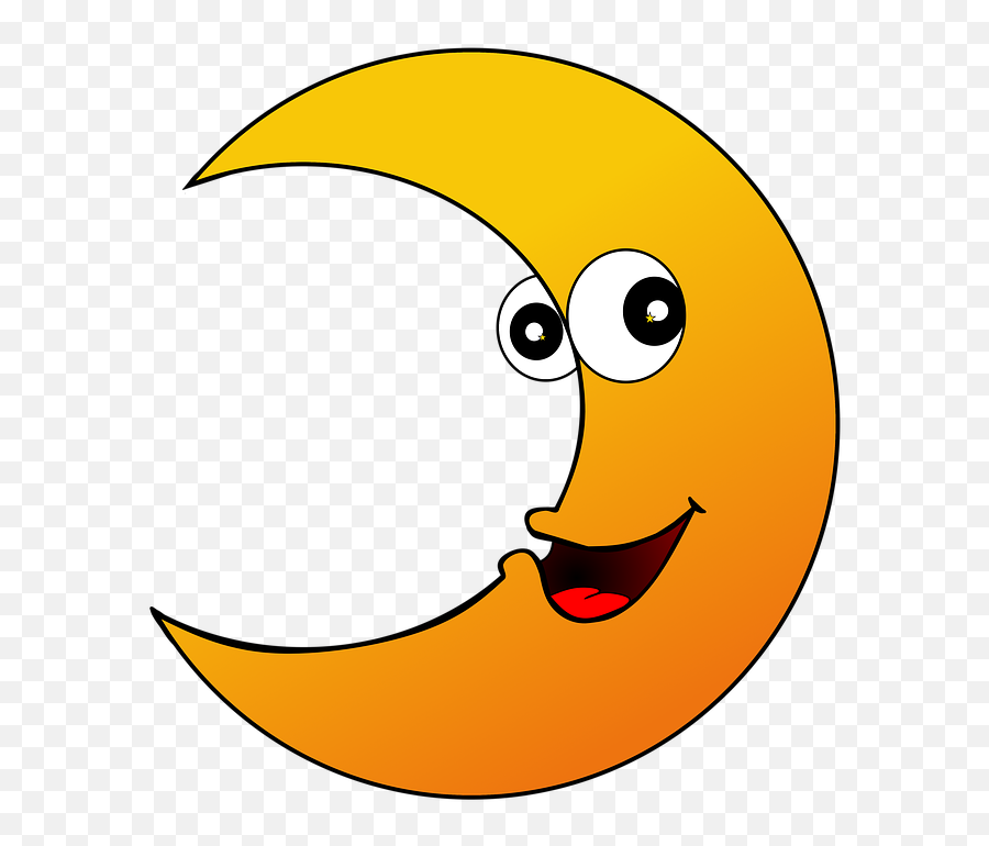 Moon Crescent Face - Trng Li Lim Png Emoji,Santa Emoticon