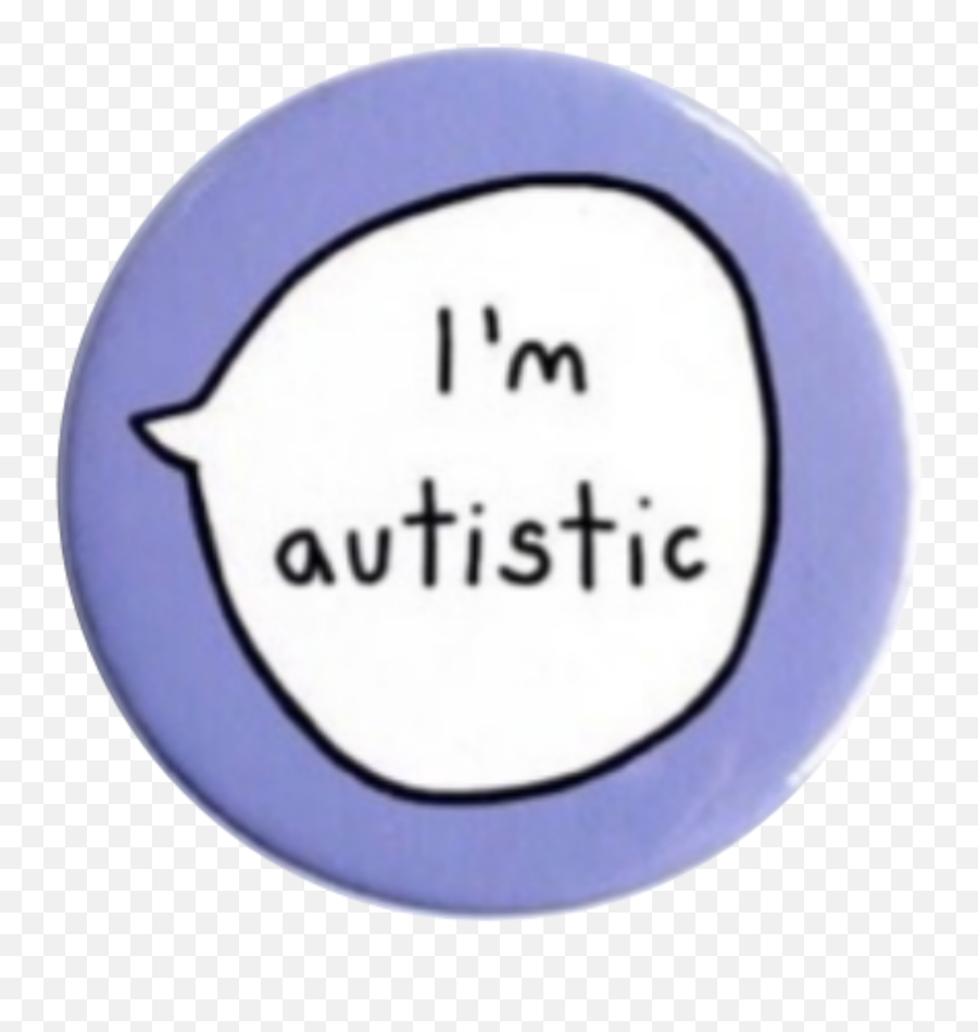 Cute Autistic Button Button Autism - Circle Emoji,Autistic Emoji