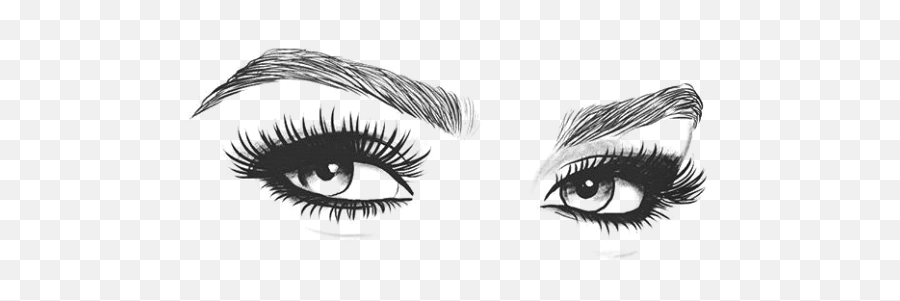 Sneyana Vacic - Eyebrow Black And White Emoji,Eyelashes Emoji