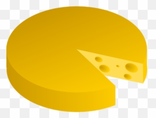Cheese Vector Illustration - Round Clipart Emoji