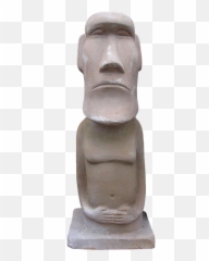 Sculpture Easter Island Ceramic Torso Garden Figurines - Carving Emoji