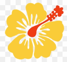 Hibiscus Clipart Flower Samoan - Pacific Island Drawing Emoji