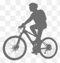 Cycling Png Transparent Images - Mountain Bike Silhouette Vector Emoji