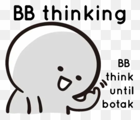Bbmochi Whatsapp Stickers - Cartoon Emoji,Cloud Thinking Emoji