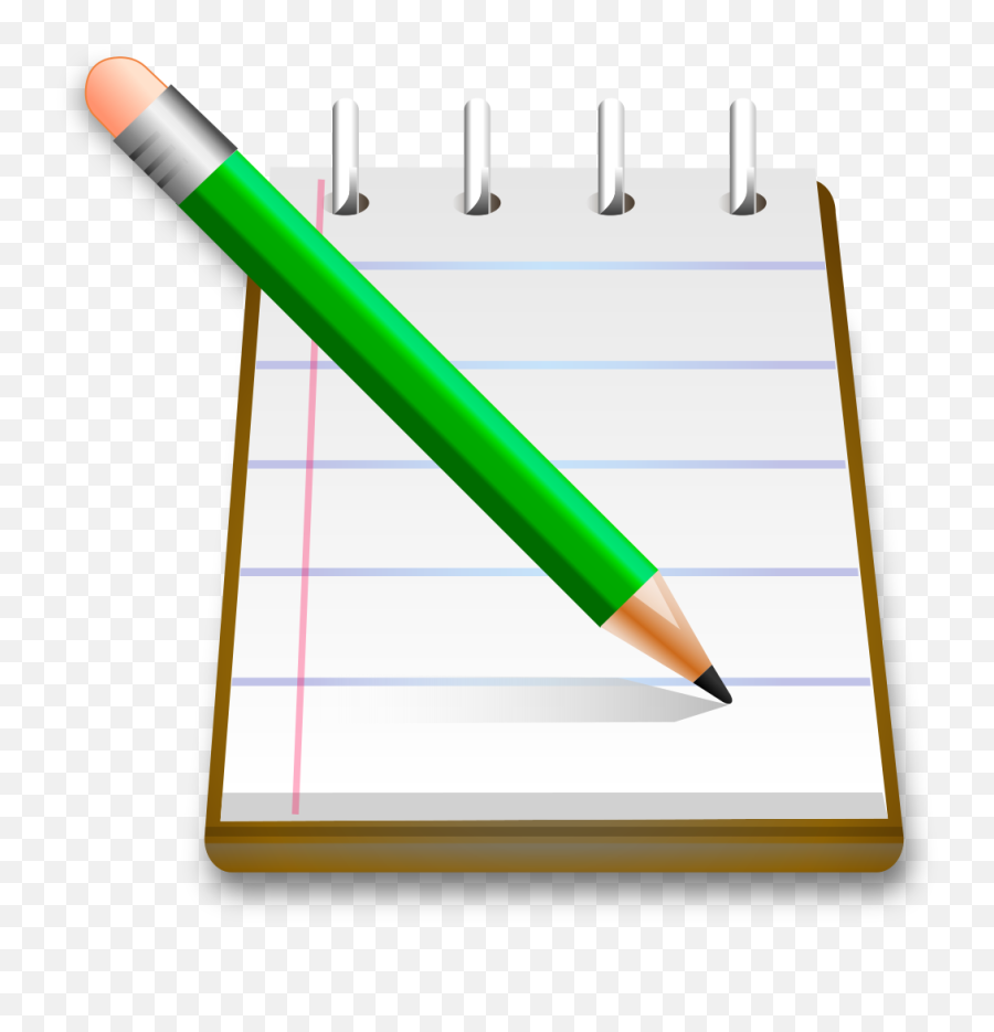 Pencil Clipart Notebook - Notepad And Pen Clipart Emoji,Notebook Emoji