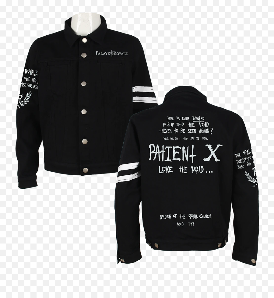 Palaye Royale - Palaye Royale Denim Jacket Emoji,Black Emoji Sweater