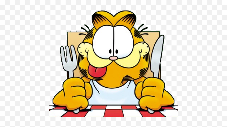 Garfield Stickers For Whatsapp - Garfield Holding A Plate Emoji,Cthulhu Emoji