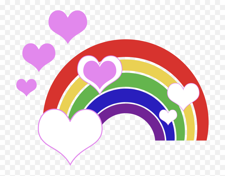 Download Free Png Isolated Rainbow 4 - Dlpngcom Rainbowclipart Emoji,Rainbow Hearts Emoji