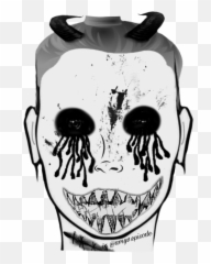 Horror Scary Face Halloween Nightmare - Illustration Emoji,Horror Face Emoji