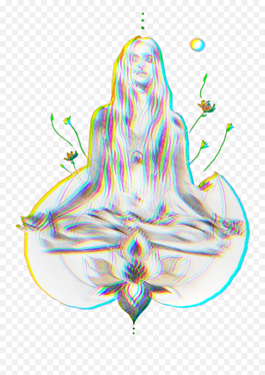 Namaste Conscience Éveil Spiritual - Yoga Drawing Emoji,Spiritual Emoji