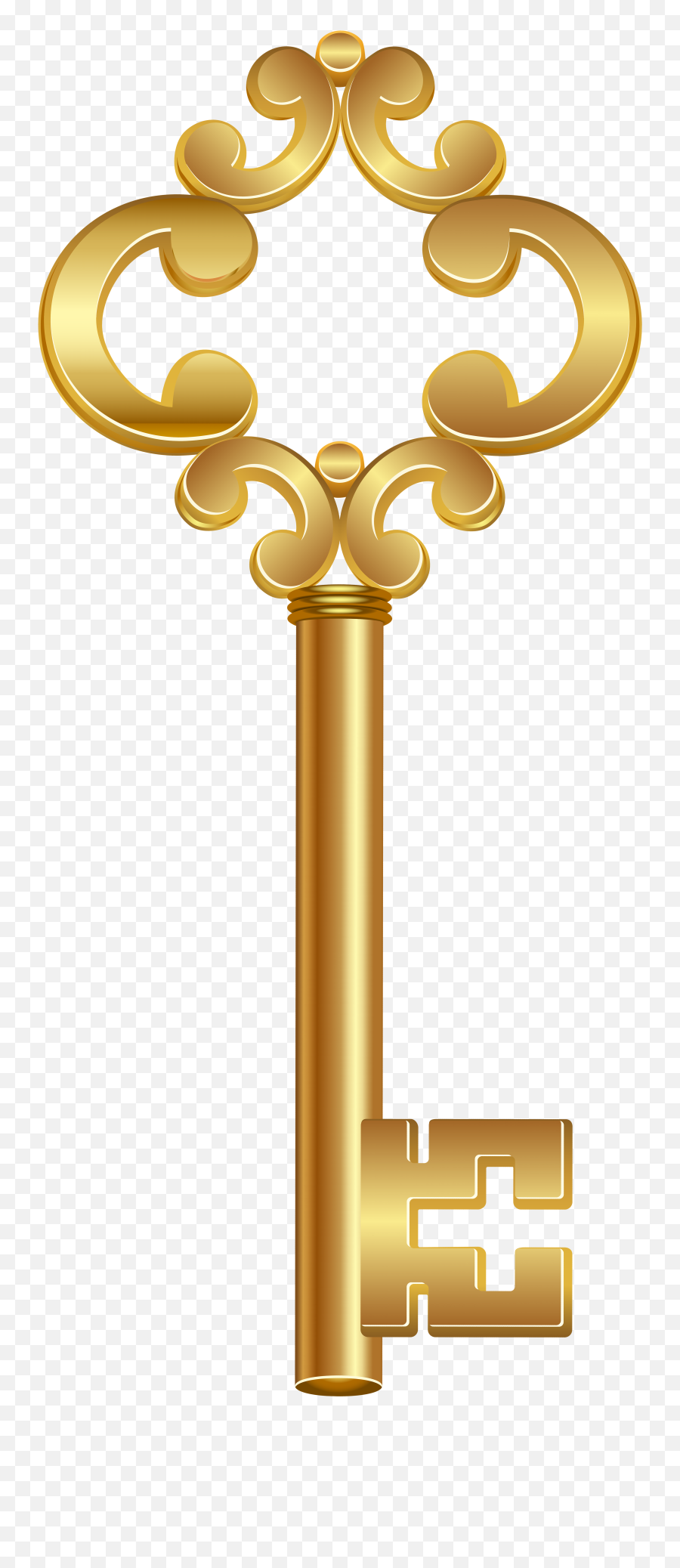 Key Png Clipart - Gold Key Icon Png Emoji,Key Emoji Png