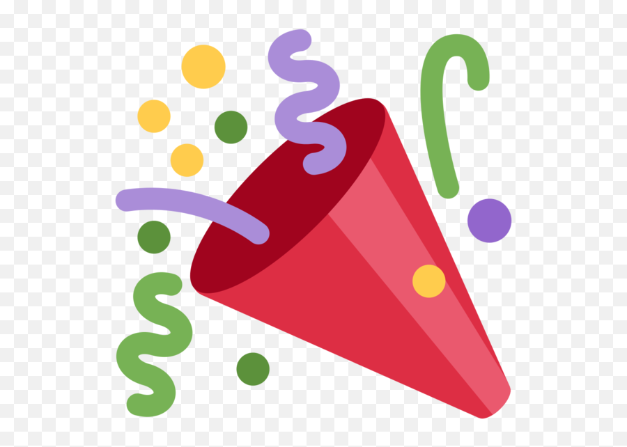 Party Party Popper Emoji Triangle Area - Emoji De Fiesta Vector,Happy New Year Emoji Message