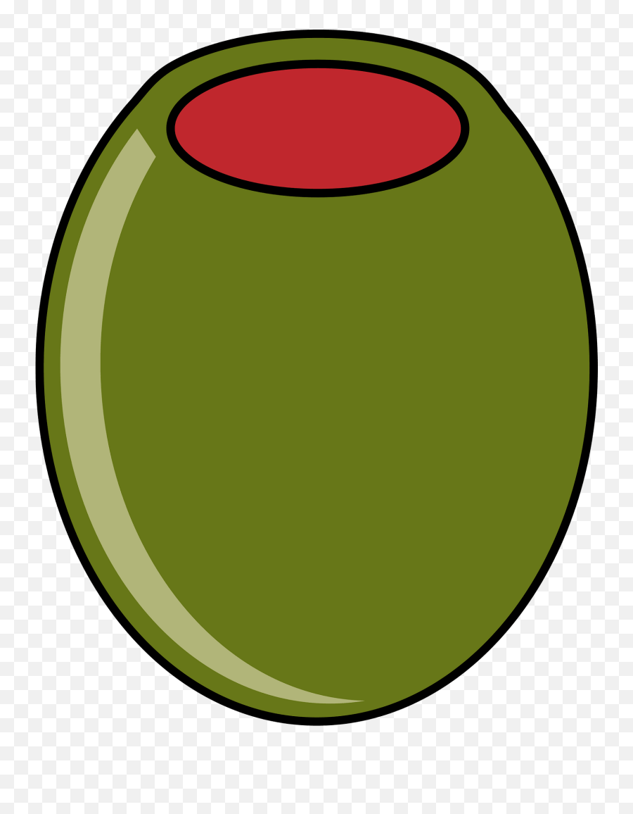 Green Olive And Pimiento Clipart - Olive Clip Art Emoji,Olive Oil Emoji
