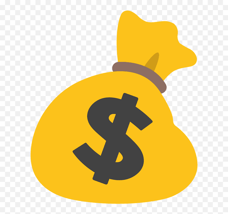 Money Bag Emoji Clipart - Android Money Bag Emoji,Cash Emoji