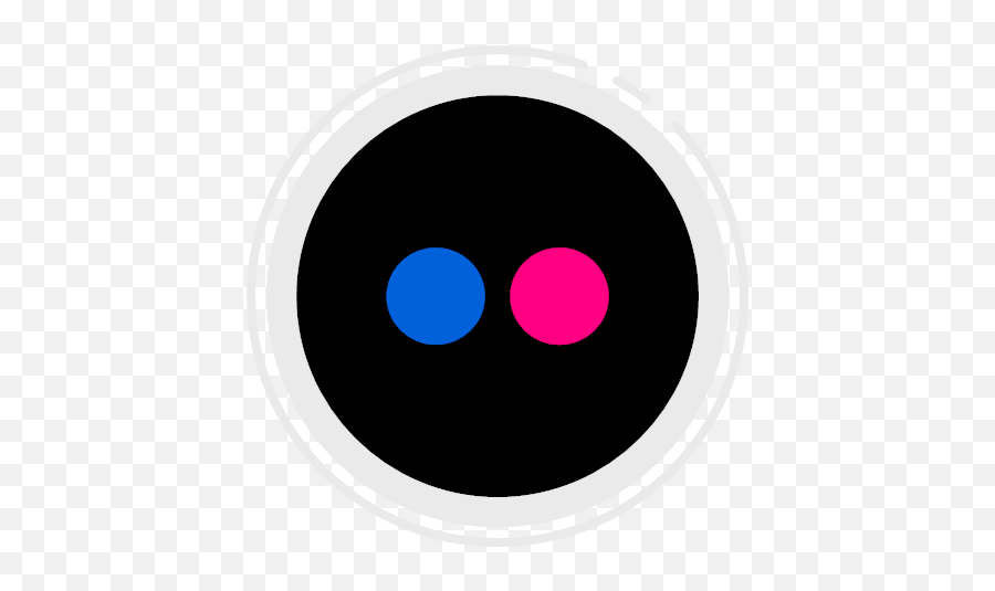 Circle Flickr Gradient Social Media Icon Emoji,Minion Emoji For Iphone
