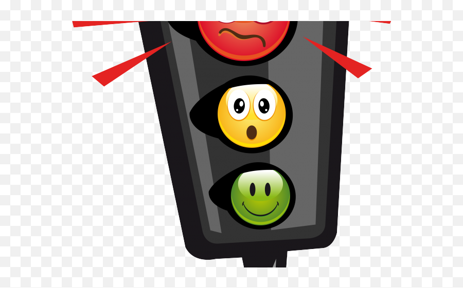 Traffic Light Clipart Emoticon - Smiley Faces Clip Art Traffic Light Animation Emoji,Emoticon Art