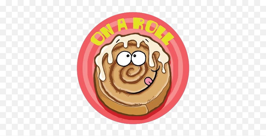 Cinnamon Roll Emoji - Scratch N Sniff Stickers,Cinnamon Roll Emoji