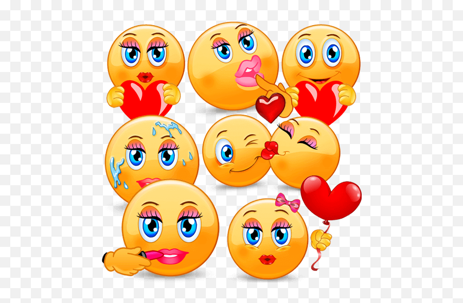 Flirty Emoji Stickers - Smiley,Flirty Emoji
