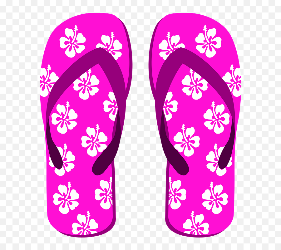Flip Flops Slippers Beach Shoes - Summer Flip Flops Clipart Emoji,Umbrella Emoji