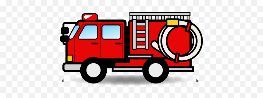 Fire Engine Emoji For Facebook Email Sms - Transparent Background Fire Truck Clipart,Fire Emoji Png