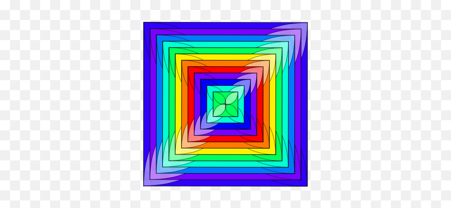 Vector Illustration Of Multicolor Square - Vector Graphics Emoji,Kissing Emoticon