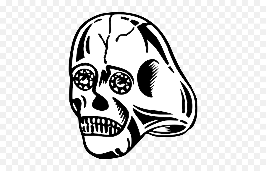 Imagen De Calavera Alien - Lucky Skull Ring Emoji,Shh Emoticon