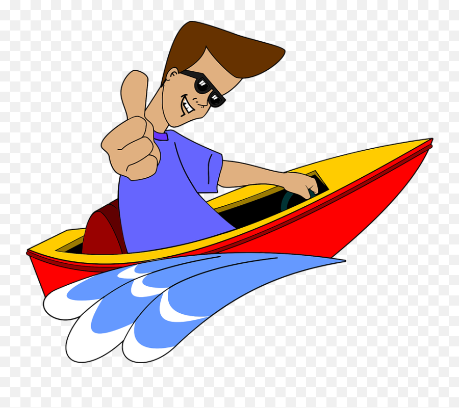 Daumen Vektorgrafiken - Speed Boat Boat Clipart Emoji,Upside Down Ok Sign Emoji