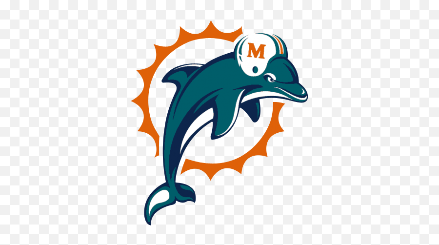 Miami Dolphins Logo - Old School Miami Dolphins Logo Emoji,Dolphin Emoji