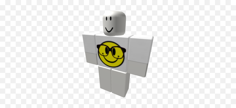 Happy Smiley With Black Nerd Glasses - Roblox Shirt Emoji,Nerdy Emoticon