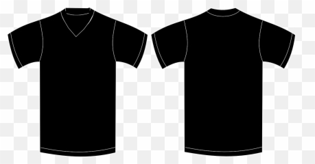 Tee - Black Shirt Png Front And Back Emoji
