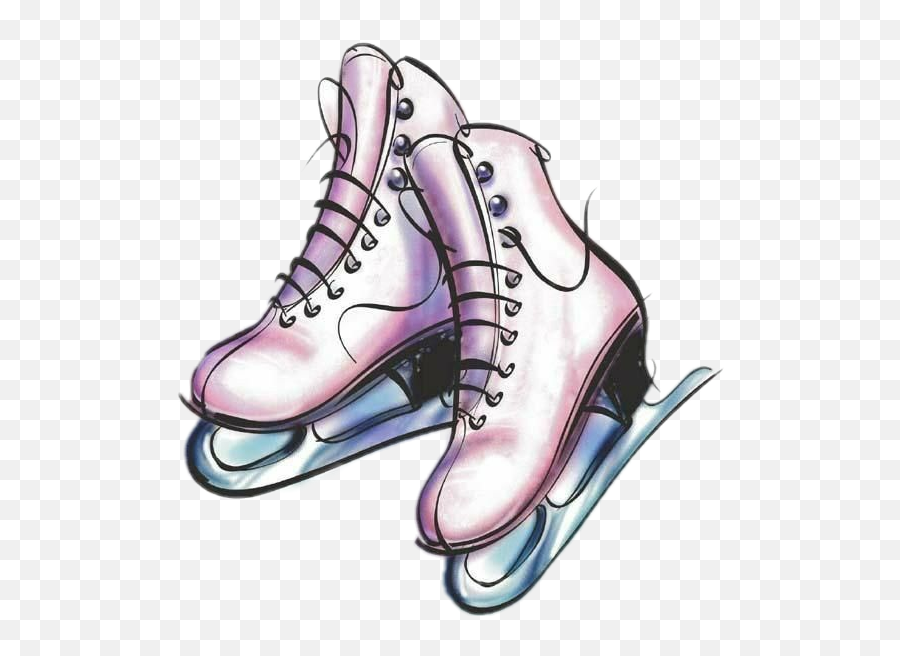 Trending Ice - Ice Skating Shoes Drawing Emoji,Ice Skate Emoji
