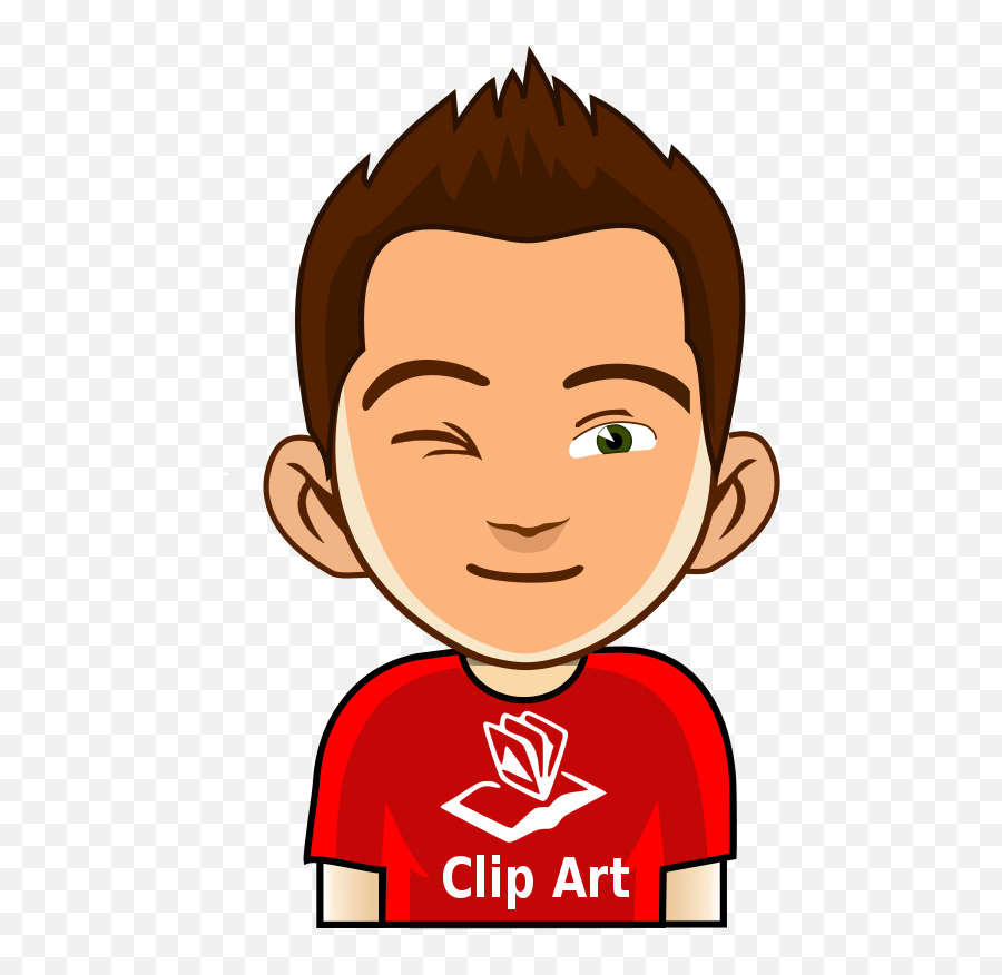 41 Winking Eye Logo F Wink Clip Art Clipartlook - Cartoon Boy Profile Picture Hd Emoji,Eye Wink Emoji