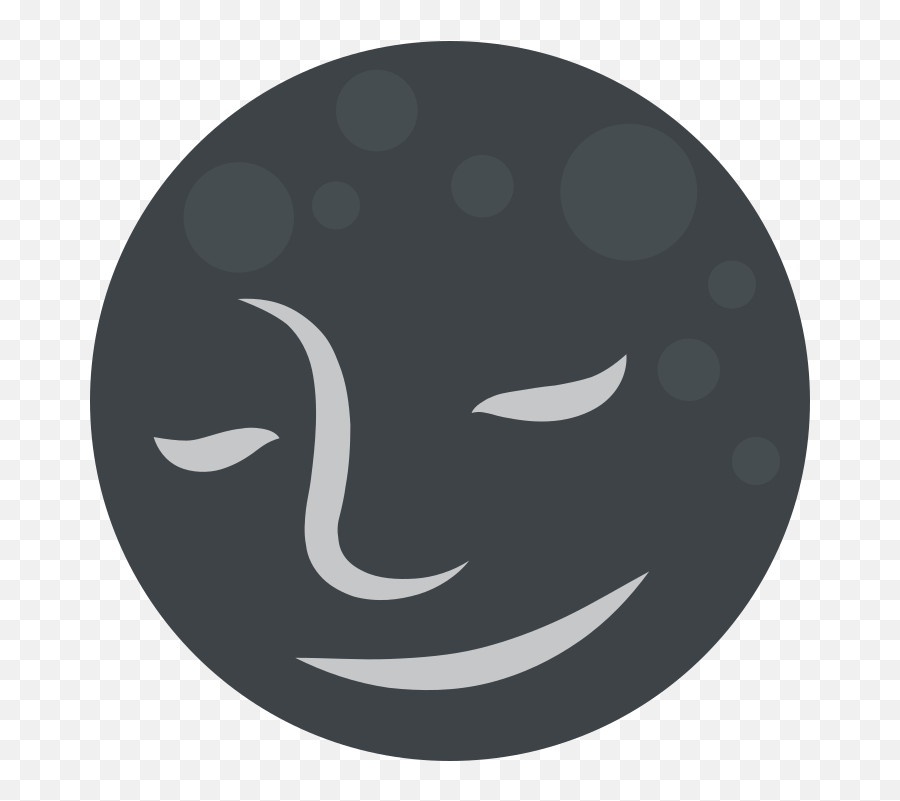 Emojione 1f31a - Arti Emoticon Bulan Hitam Emoji,How To Use Emojis On Windows 10