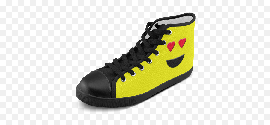 Emoticon Heart Smiley Womenu0027s High Top Canvas Shoes Model 002 Id D351863 - Skate Shoe Emoji,Shoes Emoticon