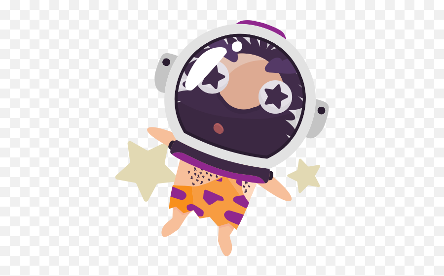Cave Man Emoticon Emoji Sticker Outerspace Free Icon Of - Cartoon,Purple Emoticon